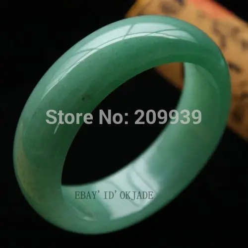 

N1110 Certified 100% Green Fashion Retro Female Natural Jade (A0427) Bracelet 58-62mm