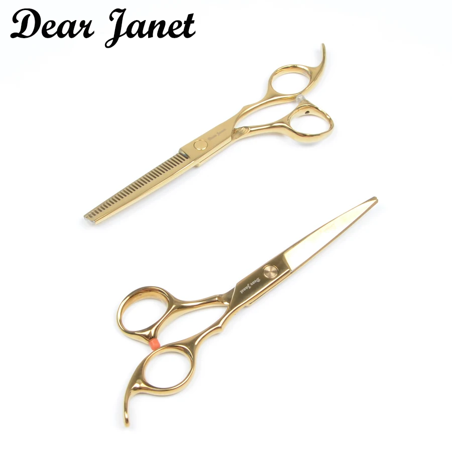New 2pcs Hair Scissors Set JP440C Stainless steel pro tesoura