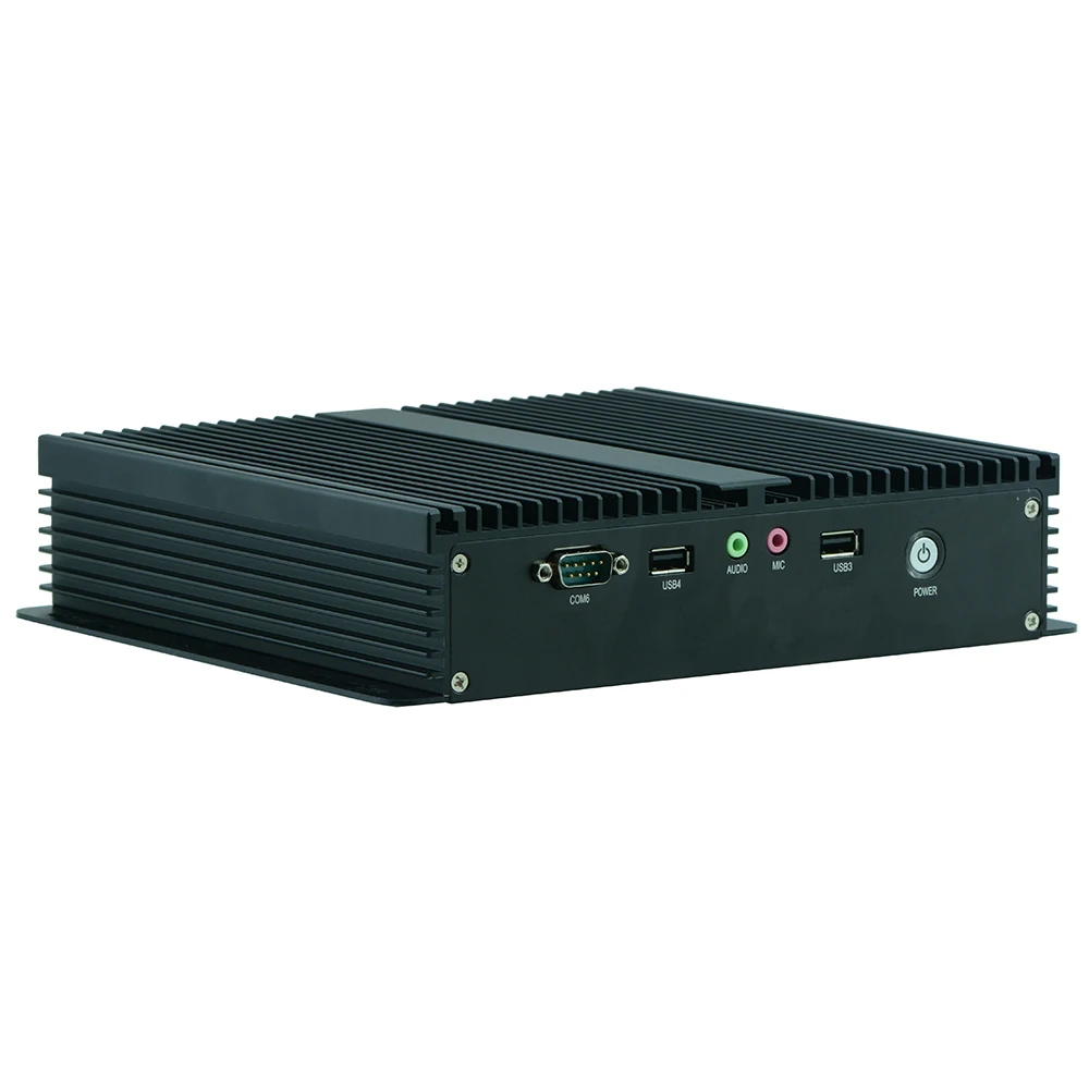 Partaker Q2 Fanless Embedded PC Quad Core J1900 with 6 COM 2 COM for RS485 (1)