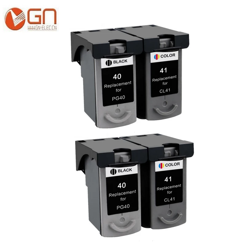 GN Оптовая 2BK + 2 вида цветов PG40 40XL CL41 Восстановленный для Canon PIXMA iP1600 iP1700 iP1800 iP2600 MP140