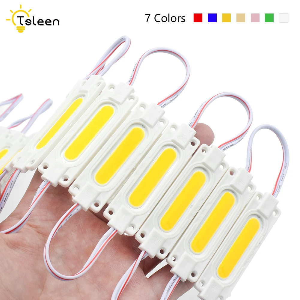 

Adhesive 12V 40W COB LED Module Light With 2A Adapter US/UK/EU Plug Waterproof For Advertisement Signs Light Boxes Shopping Mall