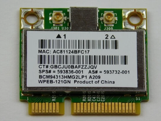 for HP Pavilion G7 1075DX Laptop Wireless WiFi Card W/ Screw P/N: 593836  001|screw tie|laptop gpslaptop special - AliExpress