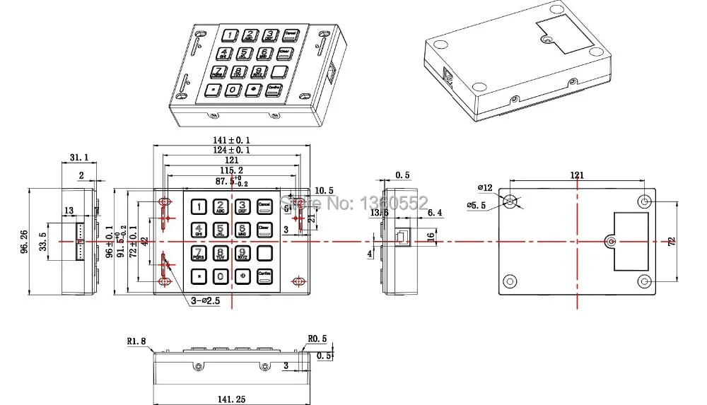 Мини ATM PCI epp, парковочная система оплаты клавиатура, DES/3DES шифрование/расшифровки pci2.0 нержавеющая сталь металла клавиатура для киосков