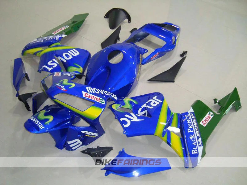 

New Injection Mold Full Fairing kit Fit For Honda CBR600RR F5 2003 2004 03 04 600RR 600 ABS fairings+Tank cover Movistar