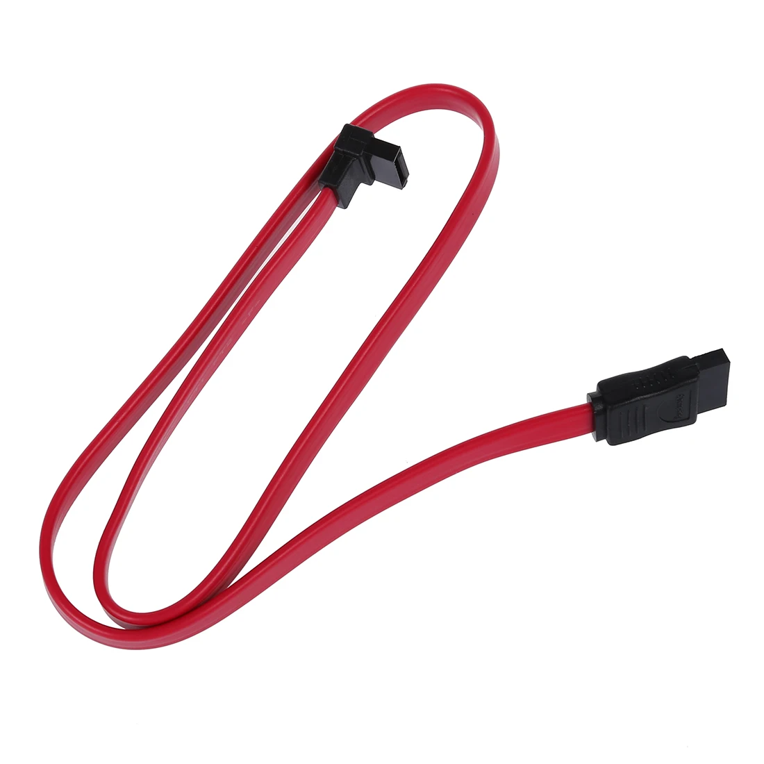 5x Red 19.7 Inch L Shape Sata2 Male to Sata2 Male Cable For Sata