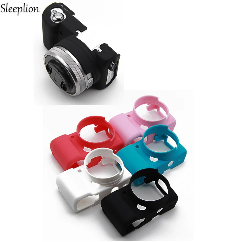 Silicone Rubber Camera Bag Protective Body Cover Case for Sony A5100A5000 A6000-1