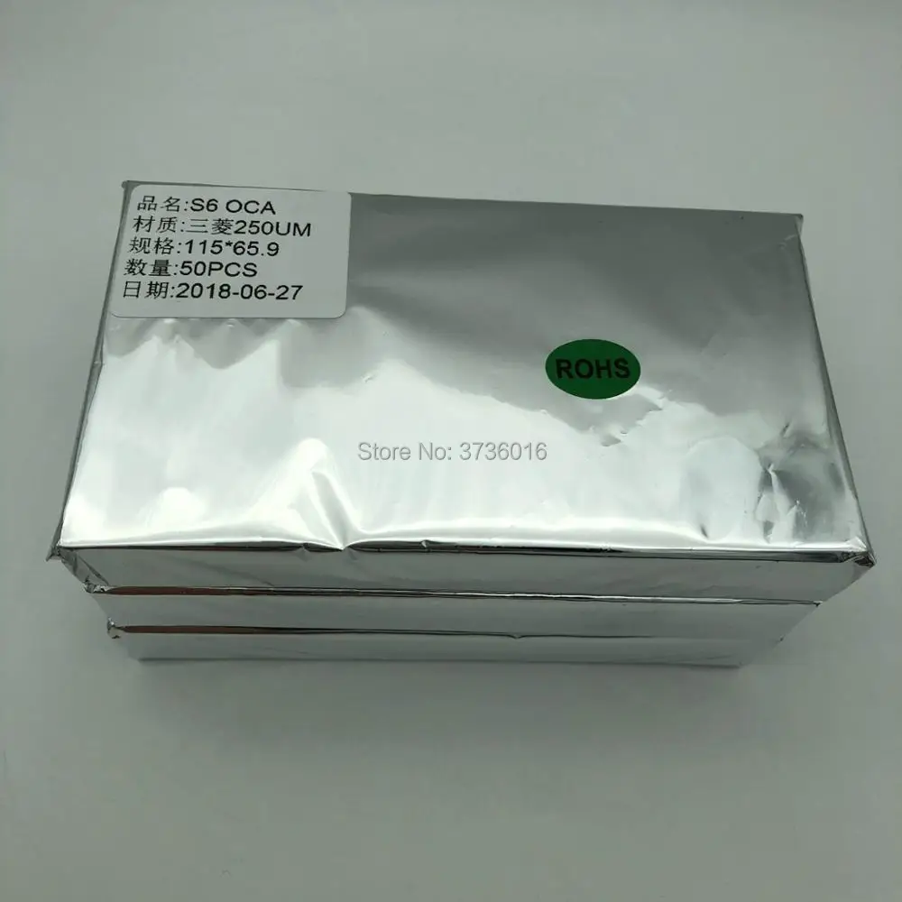 250um OCA فيلم بصري ل samsung S6 شقة اللمس زجاج الشاشة oca فيلم الترقق للهاتف المحمول إصلاح لن يعود فقاعة