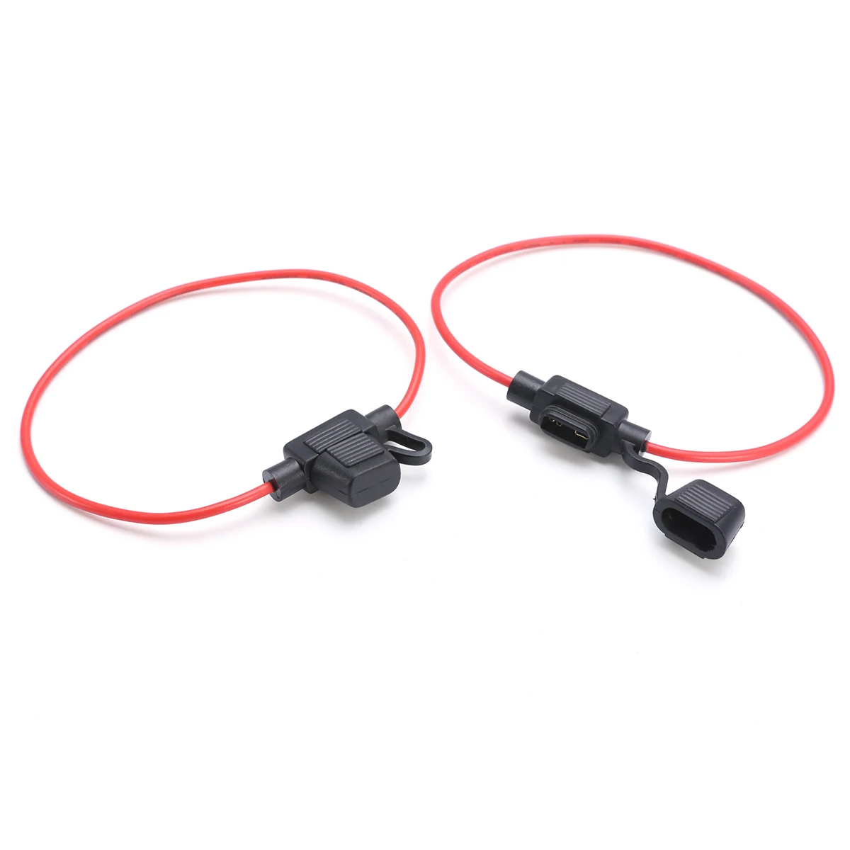 5PCS/SET 5 Blade Fuse Holder In Line Car Auto Mini Blade Fuse Holder Splash-proof for 12V 30A Fuses Replacement Parts