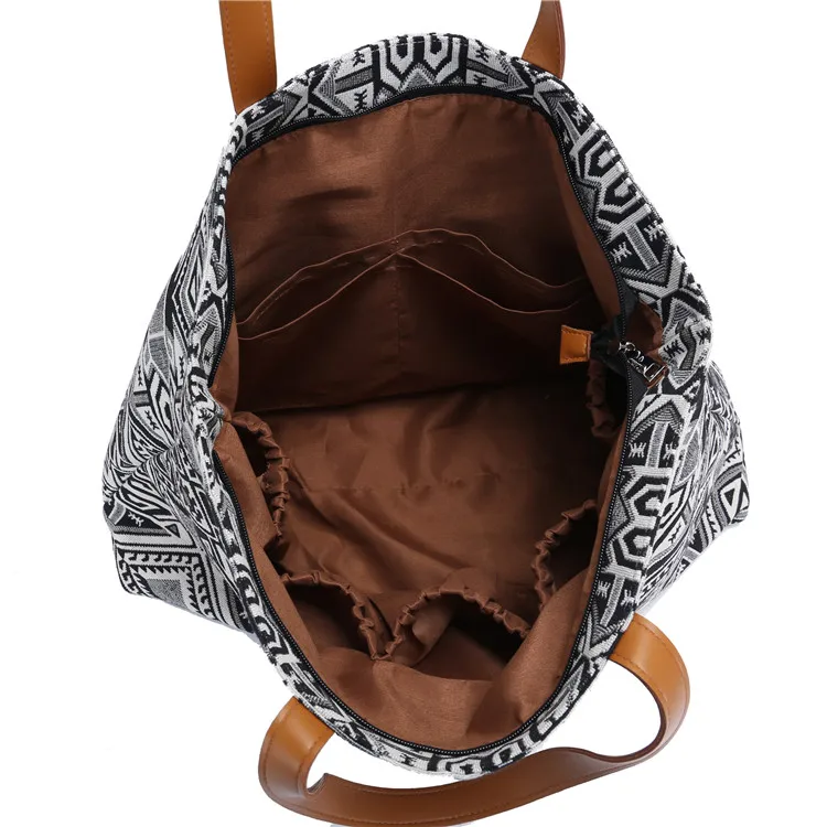 BOHO Gypsy Chic Women Tribal Tote Bag Large Shopper Bag Designer inspired Bohemian Beach BagTravelWeekenderGymMummy Diaper Bag (16)