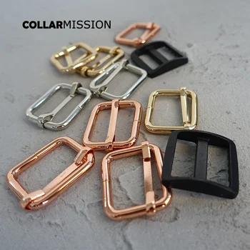 1pc Metal Slider for Webbing, Belt, Handbag, Bag, Dog Collars, Durable Adjuster, Environmental Adjustable Buckle, 5 Colors, 25mm