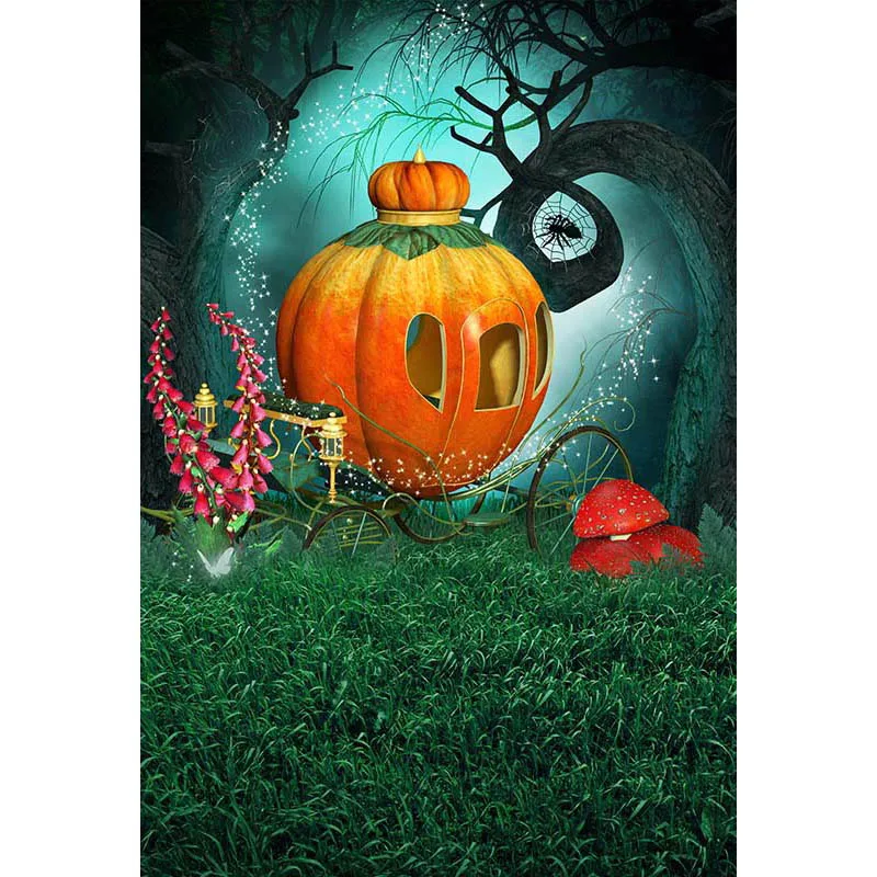 Vinyl cloth backdrops halloween lovely pumpkin Photography Backdrop