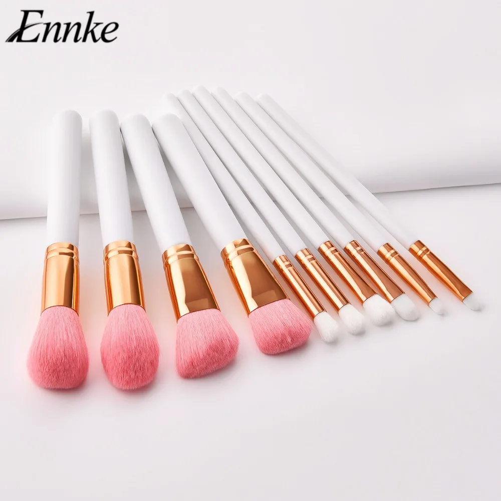 ENNKE 10pcs Professional Makeup Brushes Set Powder Foundation Eyeshadow
