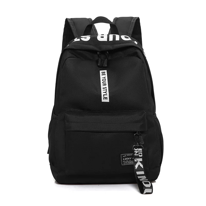 Повседневный мужской рюкзак, школьная сумка для мужчин, для путешествий, студентов, вместительные, для колледжа, рюкзаки для мужчин, новая мода, нейлоновый рюкзак для ноутбука - Цвет: black