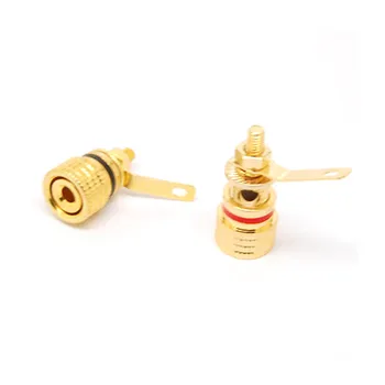 

10pcs Binding Post for AV Speaker Amplifier Terminal Banana 4mm Gold