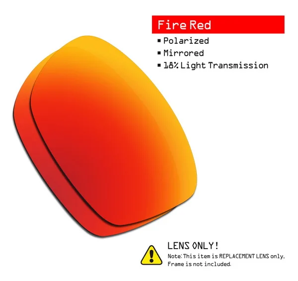 Fire Red-ShieldCoat SmartVLT поляризованные Сменные линзы для солнцезащитных очков в квадрате Оукли Юпитер-несколько вариантов - Цвет линз: Fire Red-ShieldCoat