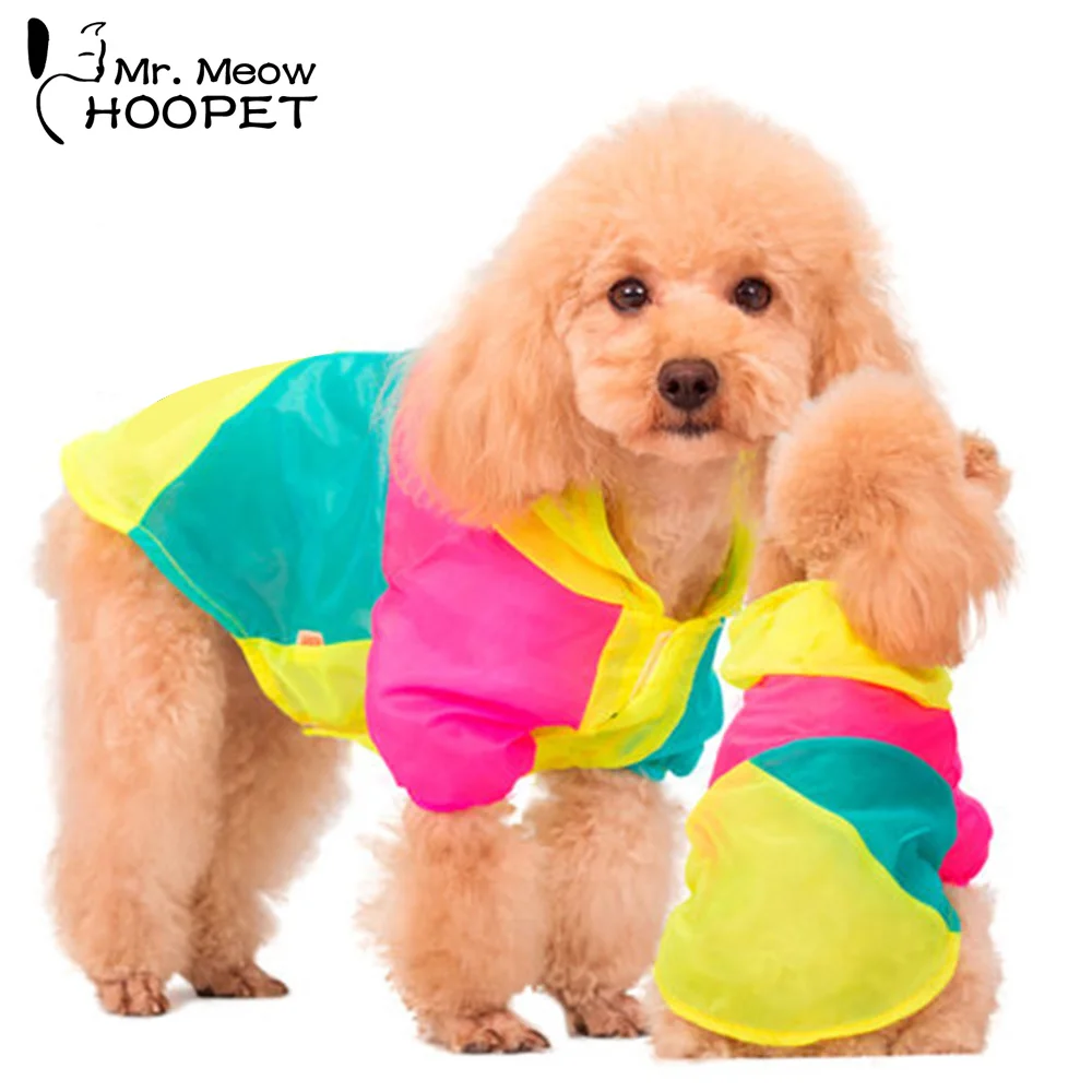 

New Puppy Pet Colorful Clothes Small Dog Summer Sweet Color stitching Sunscreen Clothing air-condition apparel hoodied coat