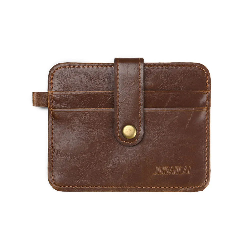 

2019 NEW Fashion Luxury Retro Mens Leather Clutch Billfold Wallet Credit ID Card Slim Purse carteira cuzdan YL 1.8
