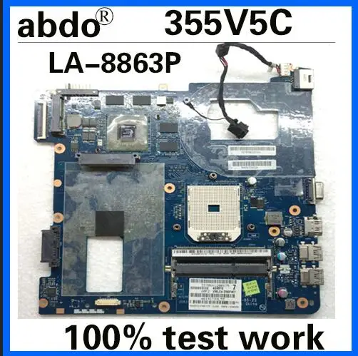 

QMLE4 LA-8863P BA59-03401A BA59-03402A BA59-03567A For Samsung 355V5C NP355V5C Notebook Motherboard HD7600 DDR3 100% Test Work