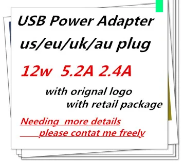 100pcs/OEM AAAAA EU US AU UK plug A1401 12W USB Power Adapter AC home Wall Charger 5.2v 2.4A For iPhone iPad With Retail box 100pcs/OEM AAAAA EU US AU UK plug A1401 12W USB Power Adapter AC home Wall Charger 5.2v 2.4A For iPhone iPad With Retail box
