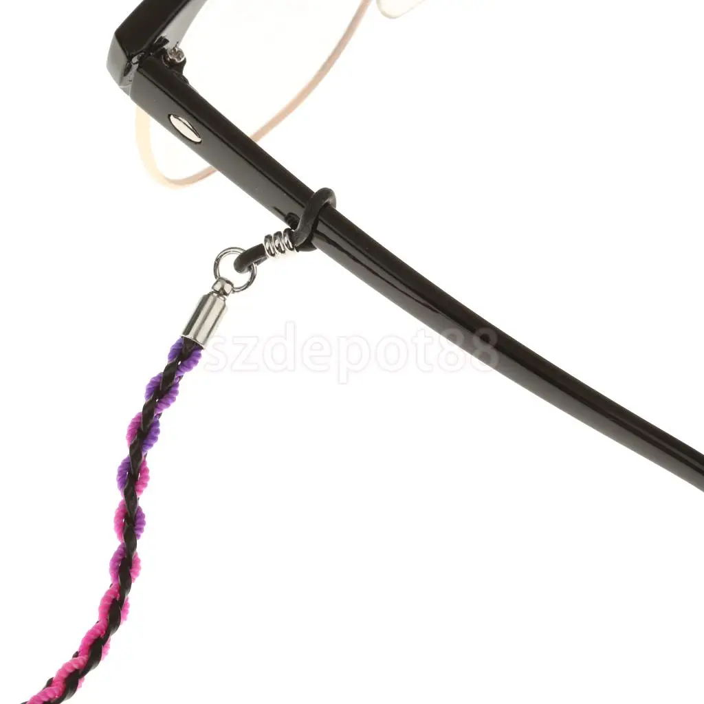 2PCS Eyeglass Reading Glasses Spectacles Neck Cord Strap Chain Cord Lanyard Retainer Holder for Outdoor Sports