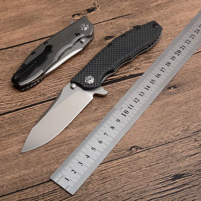 

Zero error ZT0562 high-end TC4 titanium alloy + carbon fiber handle pad D2 blade camping EDC defensive knife free delivery