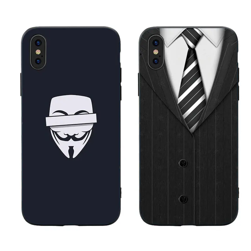 MA Suit V Mask стильный модный взрывной чехол для телефона Iphone5 5S SE 6 6S 7 8 Plus X XS XR max TPU