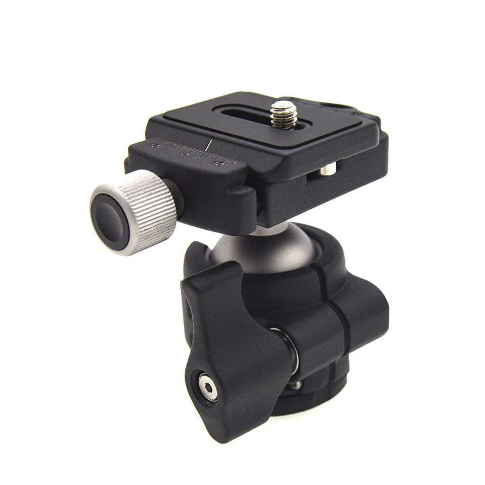 

Aluminum Camera Tripod Ball Head Rocker 1/4inch Screw Mount Quick Release Plate for DSLR Zoom Lens WIF66