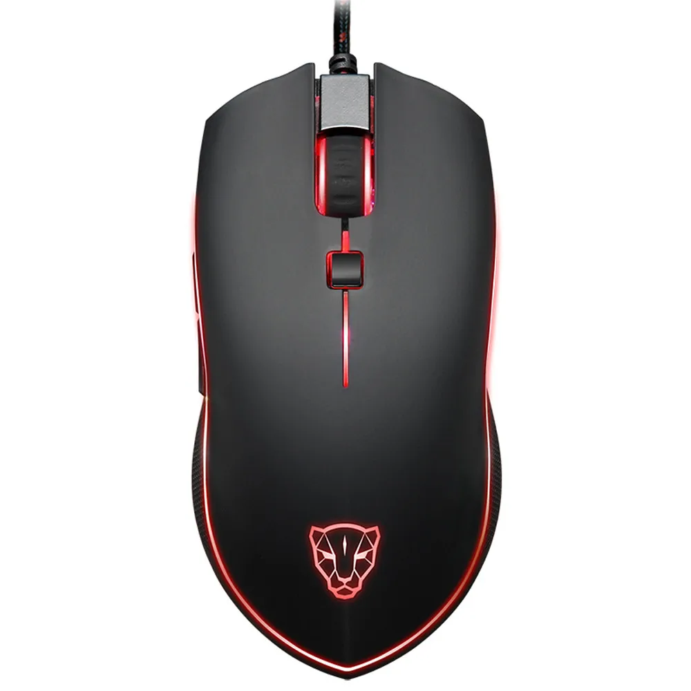 MOTOSPEED V40 игровая мышь 4000DPI мыши кнопки дышащая светодиодная оптическая проводная