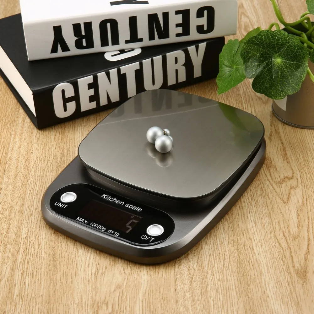 Электронные Кухонные цифровые весы 10 кг/0,1 г Высокая точность из нержавеющей стали Salver шкала с ЖК-дисплеем