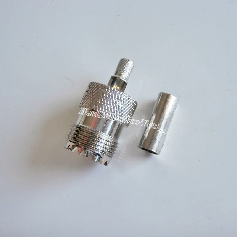 10X разъем UHF Женский SO239 Jack окно обжимной RG58 RG142 LMR195 RG400 кабель