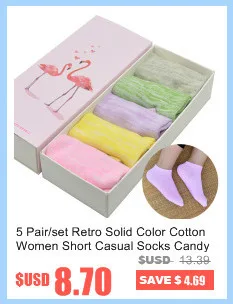 5 пар/уп. милые Мультяшные женские носки Гарфилд/Розовая пантера/Песчаные Щеки Harajuku Kawaii забавные женские носки с подарочной коробкой