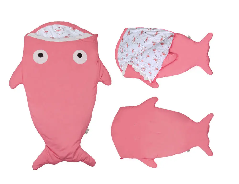 Горячая Распродажа, милый детский спальный мешок с рисунком акулы, зимний детский спальный мешок, теплое детское одеяло, Большие теплые пеленки для сна