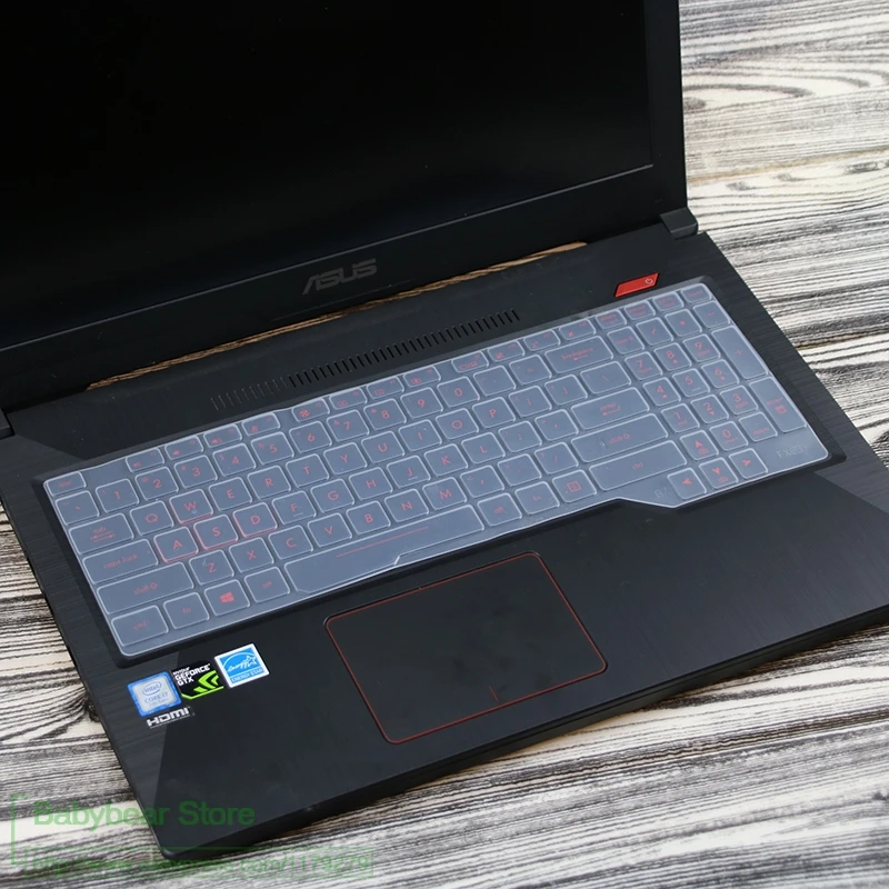 Защитная крышка для клавиатуры ноутбука ASUS ROG Strix Scar II GL704 GL704GV GL704GM GL704G GL704GW GL703GE GL703GM GL 704 GV 17,3" - Цвет: clear