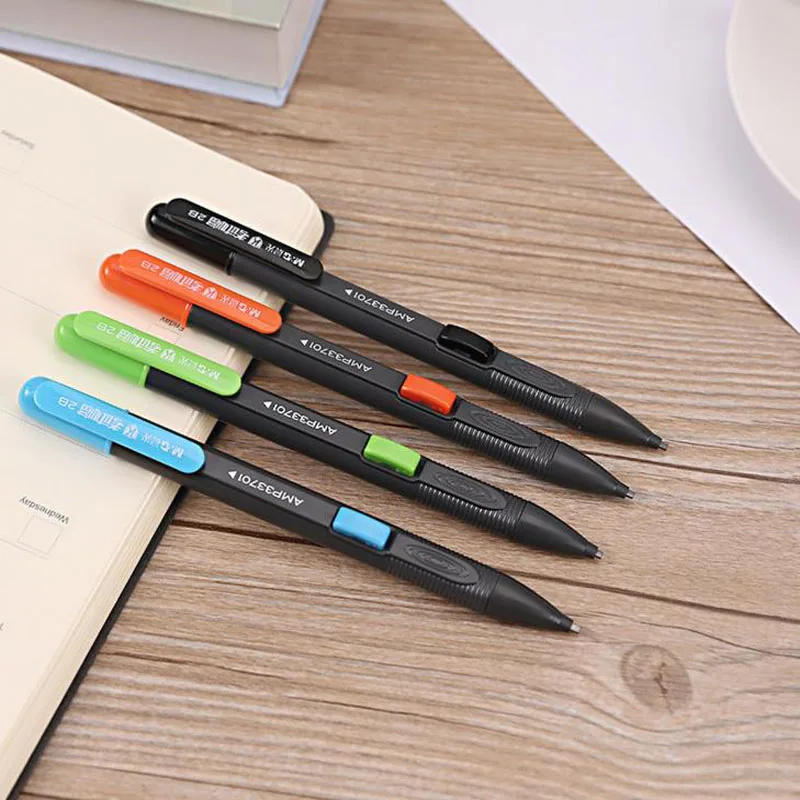 

4 Pcs Novelty Mechanical Pencil 2.0MM Lead Refill 2B Automatic Pencil for Exams Drawing for Students Stationery
