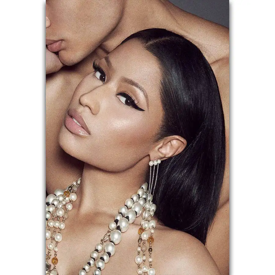 

G-876 Nicki Minaj Hip Hop Rap Music Singer Rapper Star Fabric Cloth Poster Art Canvas Wall Pictures For Living Room