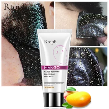 

Mango Blackhead Remover Acne Treatment Nose Oil-control Mud Pore Strip Mask Whitening Cream Peel off Mask Nose Peel Care TSLM2