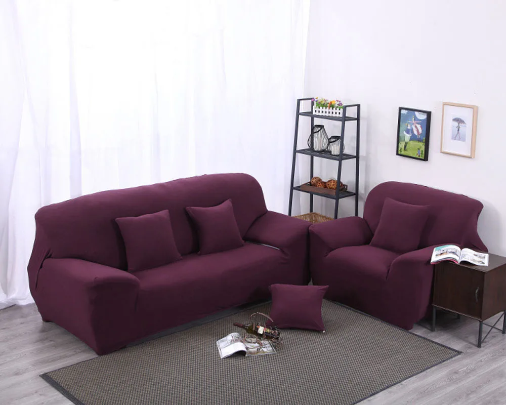 3 Однотонный диван slipcover housse de canape fundas sillones fundas sofa fundas диваны elastico sofa cover - Цвет: 3