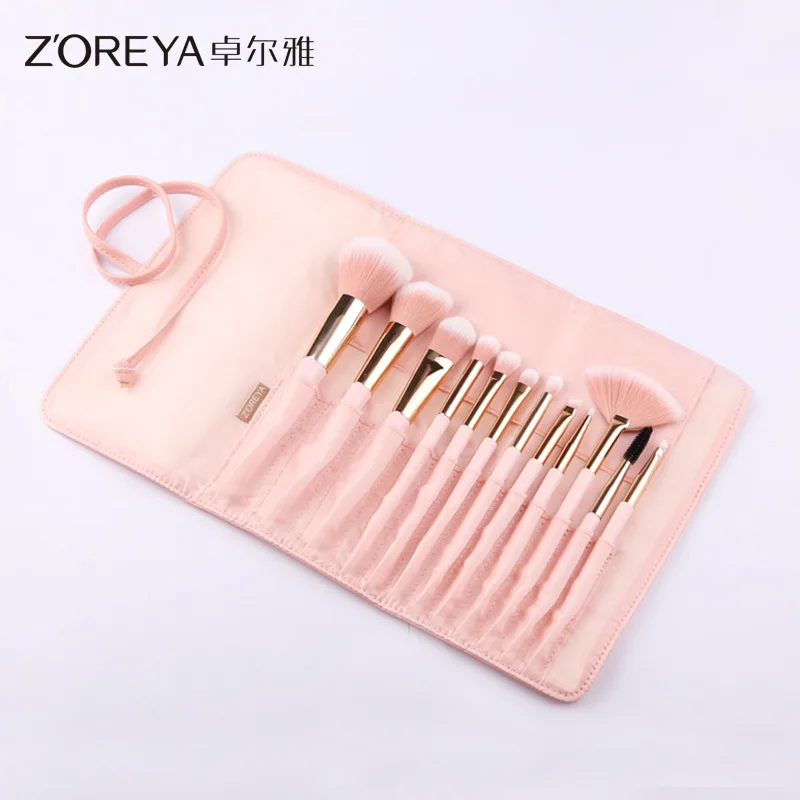 ZOREYA12 Makeup Brushes Set 12pcs Eye Shadow Blending Eyeliner Eyelash Eyebrow Brushes For Make up Portable Eye Brush Set ZOREYA12 Makeup Brushes Set 12pcs Eye Shadow Blending Eyeliner Eyelash Eyebrow Brushes For Make up Portable Eye Brush Set