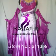 KAKA ТАНЕЦ b1354, Feading Ткань Костюмы для бальных танцев Стандартный платье для танцев, вальс танца Конкурс платье, Для женщин, девушка, костюмы для бальных танцев платье для танцев