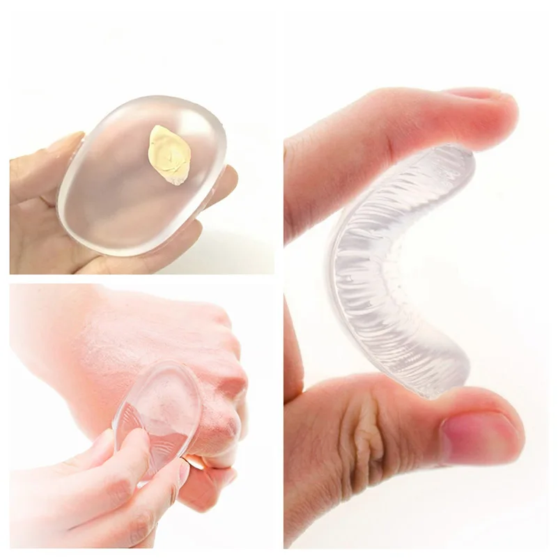 

2PCS New Soft Silicone Gel Lady Face Foundation Makeup Cosmetic Puff Beauty Tools Not Sponge Powder Blender for Women