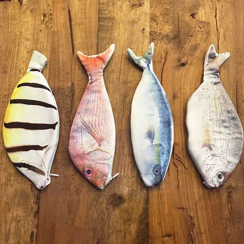 

1Pcs Fish Shape Pencil Case Kawaii Stationery Korea Style Cute Pencils Bags Creative School Supplies Hot Pen Box Kids Gifts