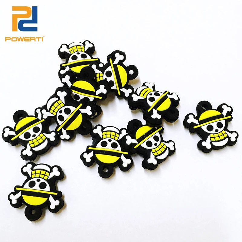 POWERTI 30pcs/Lot Skull Tennis Vibration Dampeners for Tennis Racket