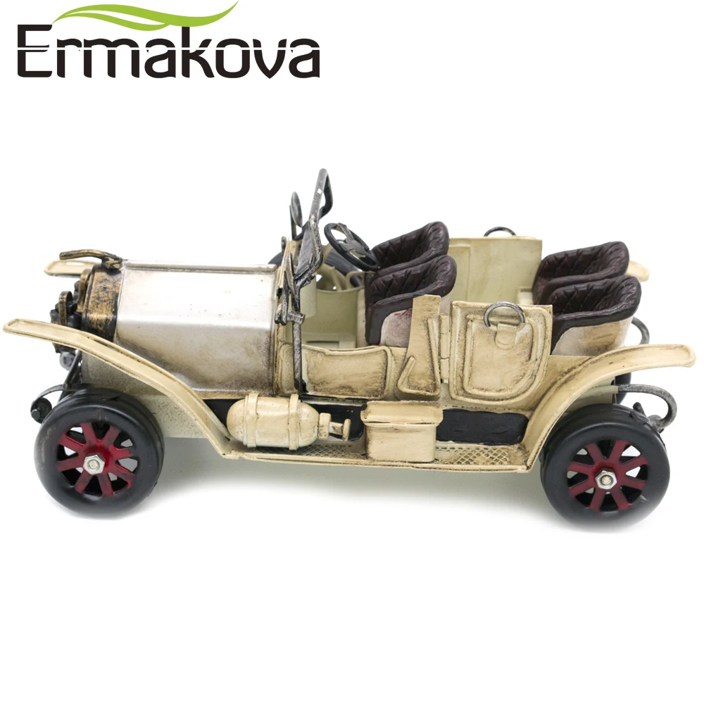 ERMAKOVA Металлическая Автомобильная модель Gran Torino винтажная Классическая открытая