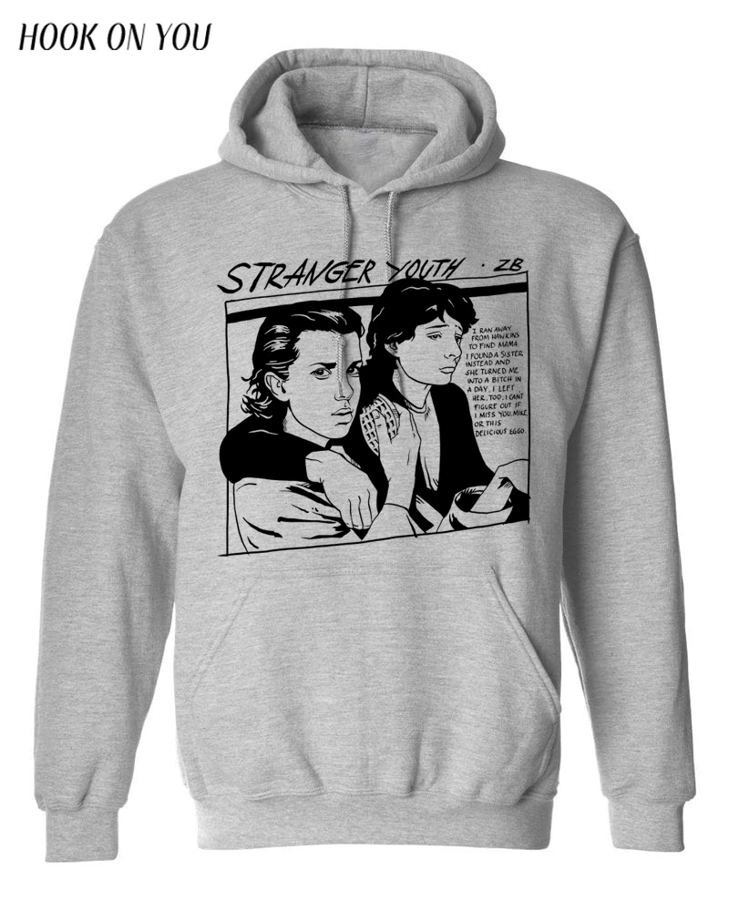 

stranger youth nightmare youth star war spider Sonic Youth game of throne Hoodie Anime Hoodies Sweatshirt Funny Print Hooded