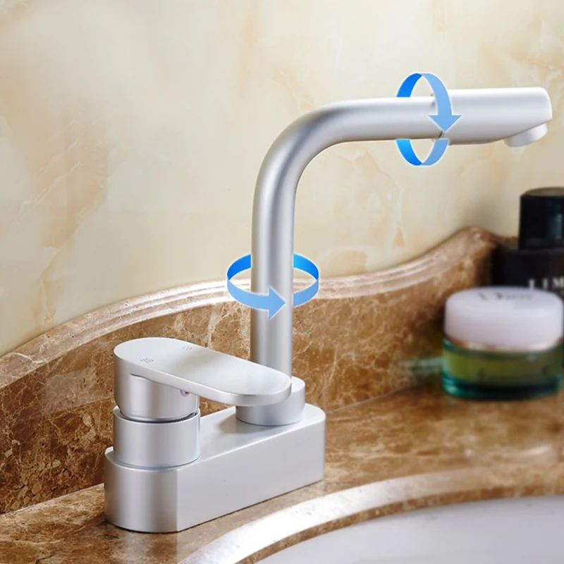 JOOE Bathroom basin faucet single handle Dual Hole Hot and cold water mixer tap torneira do banheiro robinet bathroom taps