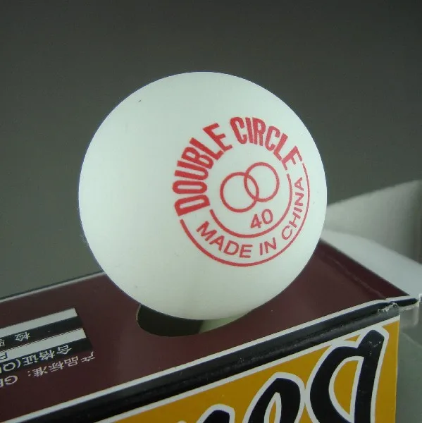 Double Circle (Brand of DHS) Classic 40mm Table Tennis Balls Vintage