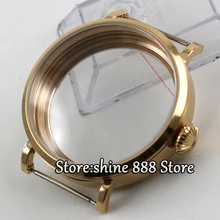 46 мм из нержавеющей стали Golden Rose Парнис Корпус часов Fit 6498 6497 Движение C2