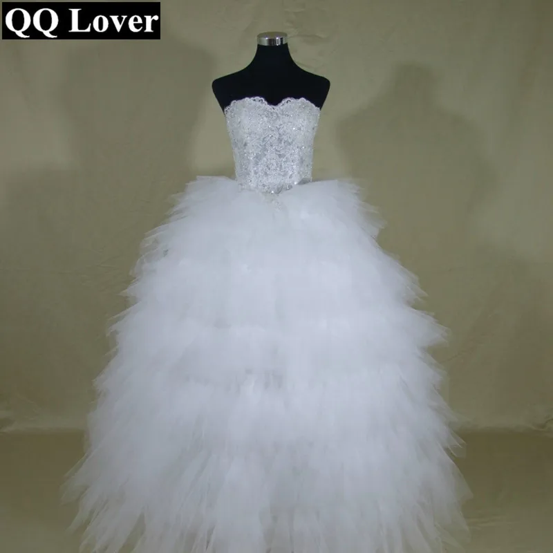 QQ Lover 2019 Новинка искусственное свадебное платье с цветочным бисером