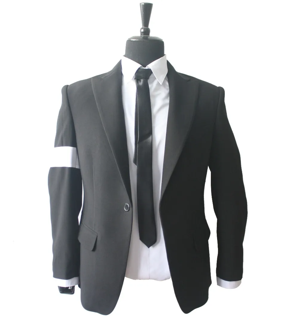 

Michael Jackson Cosplay MJ Cos Child Adult Custom Made Costume Dangerous Jacket Black Color