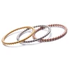 Female Fashion Small Ring Rose Gold Silver Color Twisted Stainless Steel Ring for Women Wedding Party Ring 1